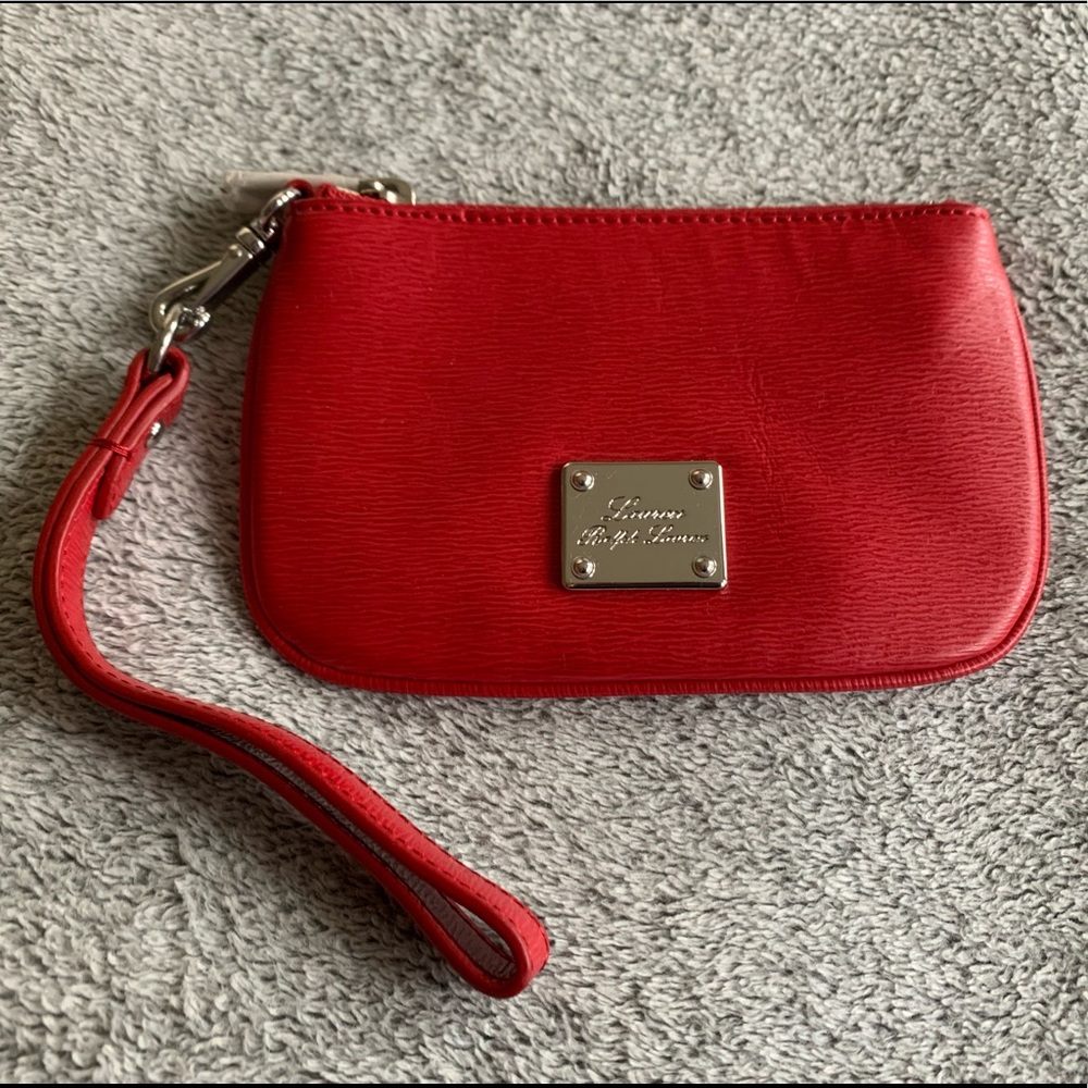 Brand new with tags - Red Ralph Lauren Wristlet